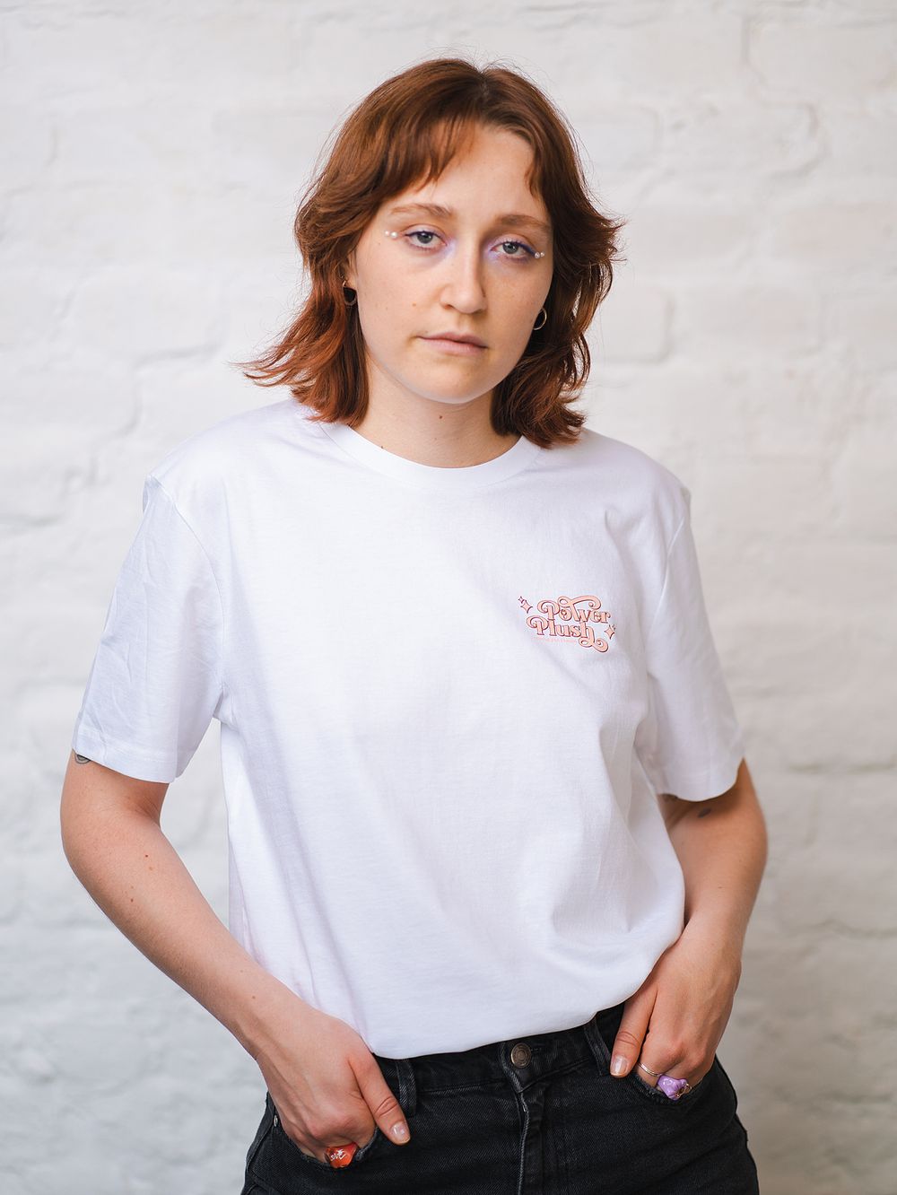 Power Plush TShirt Coping Fantasies Weiß