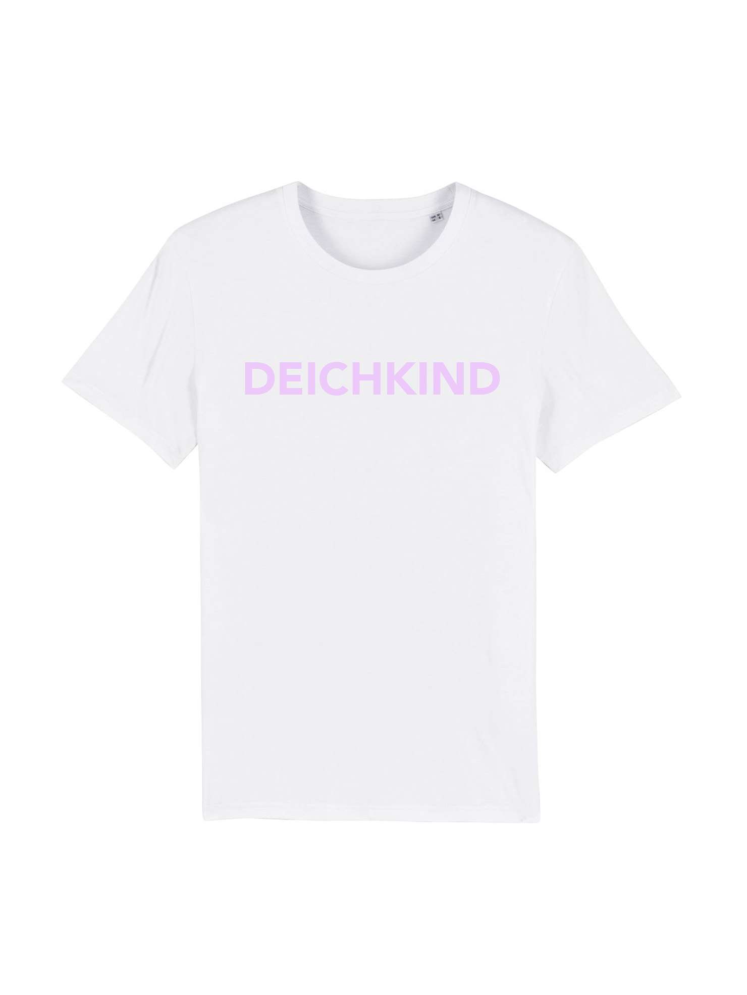 DEICHKIND - T-Shirt - - Weiß/Rosa Schriftzug