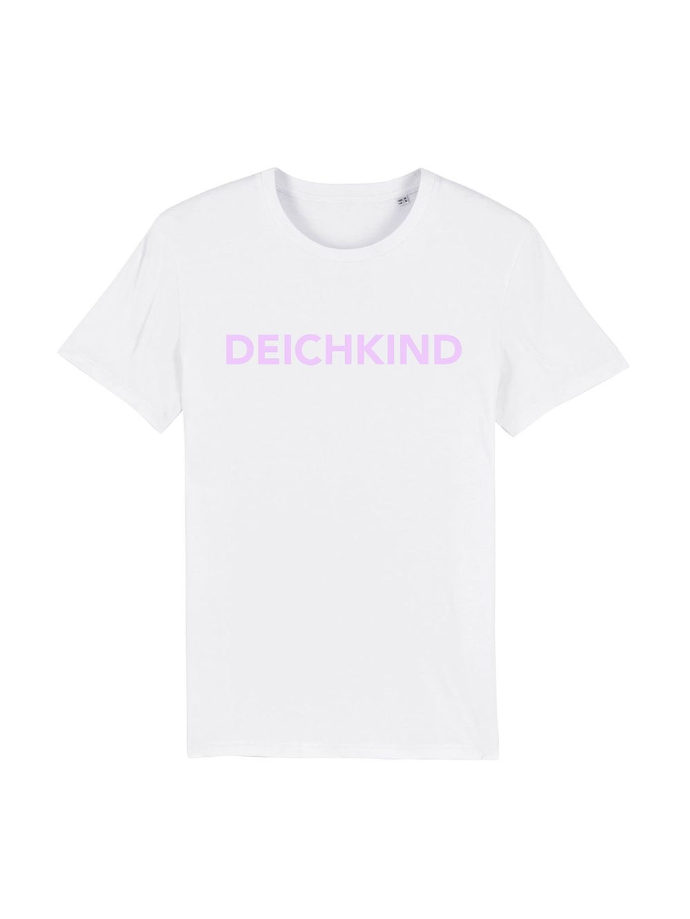DEICHKIND - T-Shirt - Schriftzug - Weiß/Rosa